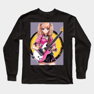 Guitar Legends Girl  Rock  Music Long Sleeve T-Shirt